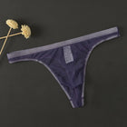 Cueca Tanga Masculina Transparente em Malha