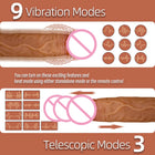Vibrador em Silicone com Aquecimento e Controlo Remoto