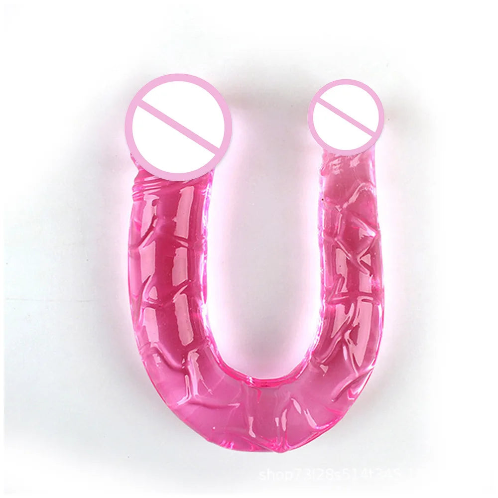 Dildo Duplo em Silicone Médico com Design em U