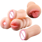 Masturbador Masculino Realista Compacto em Silicone