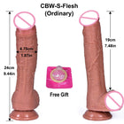 Dildo Realista de 32 cm em Silicone Líquido com Design Longo e Flexível