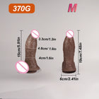 Dildo Curvo de Grandes Dimensões em Silicone Médico com Ventosa