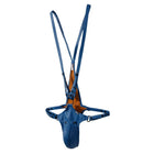 Men's Jockstrap Underwear Sexy Lingerie Harness Chest Bodysuit One-piece Jock with Removable Codpiece Big Bulge Adjustable Size.