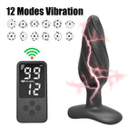Sex Toys for Men Women Electric Shock Anal Plug Sex Shop Wireless Remote Control G-Spot Vaginal Massager 12 Modes Masturbator