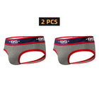 2 PCS BS Sexy Men Underwear Jockstrap Gay Penis Pouch Wonderjock Mens Bikini Underwear Gay Jockstrap Tanga Thongs Men Jockstrap