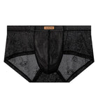 Cueca Masculina Renda Seda Gelo Transparente