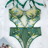 Conjunto de Lingerie Sexy em Renda Sutiã e Calcinha