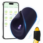 Estimulador Masculino com Vibração e Controlo por APP — Silicone Médico
