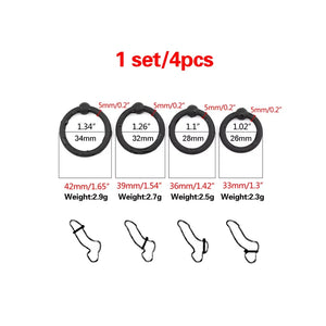 Semen Lock Ring Odor-free Silicone Penile Rings Delayed Exercise Penile Restraint Reduced Glans Stimulation Male Sex Toys