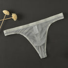 Cueca Tanga Masculina Transparente em Malha