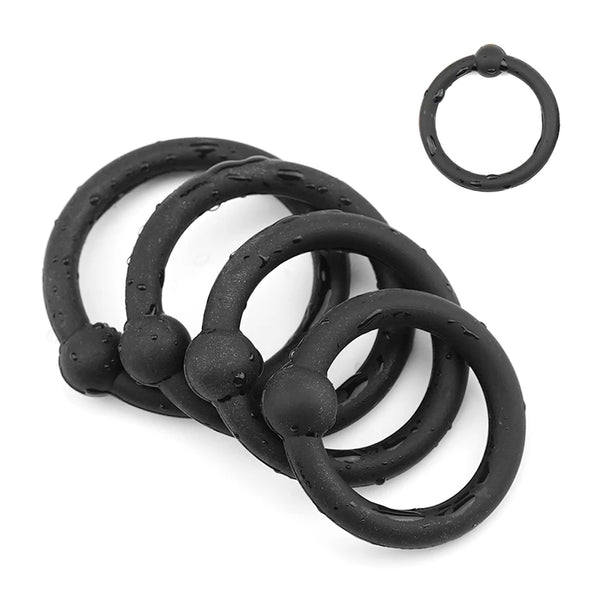 Semen Lock Ring Odor-free Silicone Penile Rings Delayed Exercise Penile Restraint Reduced Glans Stimulation Male Sex Toys