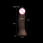 Dildo de Fantasia Longo em Silicone com Ventosa de Forte Aderência