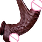 Dildo Realista em Silicone com Pele Móvel e Ventosa