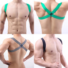 Coleira Arnés Corporal Costas Vazadas Masculino Intima Secret