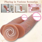 Dildo Duplo de Extremidades em Silicone Líquido
