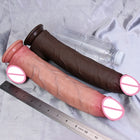 Dildo Realista de 30 cm em Silicone Líquido com Dupla Camada e Ventosa