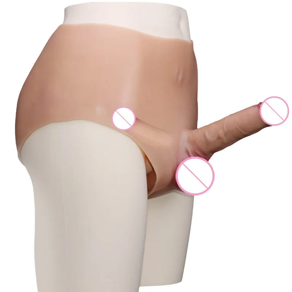 Wearable Double Head Dildo Panties Realistic Sex Toys For Men Gay Adult Game For Lesbian Women Penis Pants Adult Masturbators 18