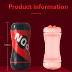 2 IN 1 Sex Toys Masturbation For Men Deep Throat Artificial Real Pussy Oral Male MasturbatorBlowjob Realistic Rubber Vagina