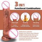 Vibrador em Silicone com Aquecimento e Controlo Remoto