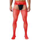 Meia-Calça Renda Floral Malha Fina