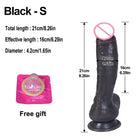 Dildo Realista em Silicone com Ventosa