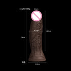 Dildo de Fantasia Longo em Silicone com Ventosa de Forte Aderência