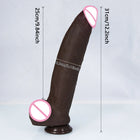 Dildo Realista de 30 cm em Silicone Líquido com Dupla Camada e Ventosa