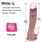 Dildo Realista em Silicone com Ventosa