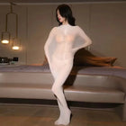 Bodystocking Elástico Transparente Lingerie Bondage