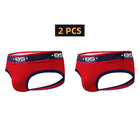 2 PCS BS Sexy Men Underwear Jockstrap Gay Penis Pouch Wonderjock Mens Bikini Underwear Gay Jockstrap Tanga Thongs Men Jockstrap