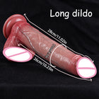 Dildo Realista de Silicone Médico com Dupla Extremidade e Ventosa