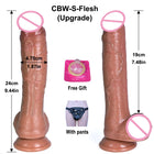 Dildo Realista de 32 cm em Silicone Líquido com Design Longo e Flexível