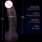 Dildo Realista de Grandes Dimensões em Silicone Médico