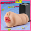 Masturbador Masculino 3 em 1 em Silicone — Três Canais com Textura 3D