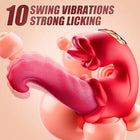 Adult Sex Toys for Women 4in1 Vibrator with Tongue Thrusting Dildos G Spot Dildo 10 Clitoral Licking Modes Female Masturbation