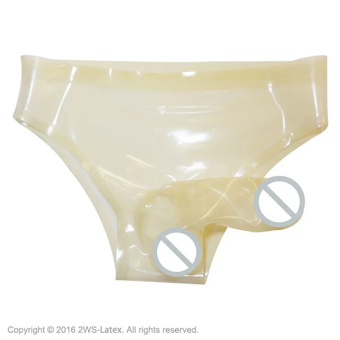 Cueca Boxer Latex Transparente Intima Secret