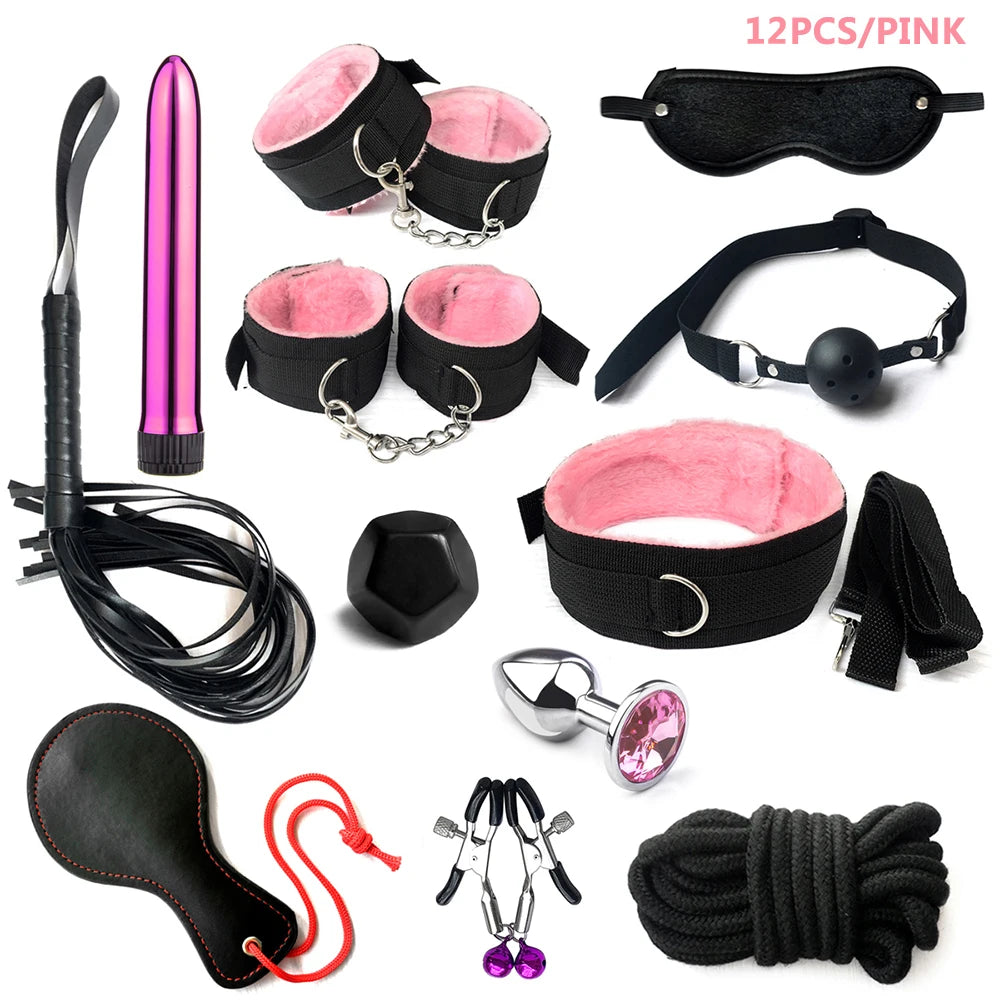 Kit de Brinquedos Eróticos e Bondage Intima Secret
