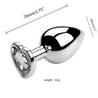 Metal Anal Plug for Women Men Couples Butt Plug Butt Toy Adult Game Masturbator Anal S/M/L Diamond Sex Toy for Adult Products