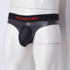 Cueca Briefs Masculina em Couro PU Fosco