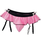 Jockstrap Skirt for Men Sexy G-String Garter Belt Pouch Underwear Crossdressing Sissy Low Rise T-Back Thong Gays Erotic Lingerie