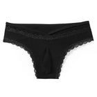Cueca Sissy Masculina em Renda com Bolsa