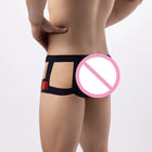 Cueca Jockstrap Masculina Faux Leather Intima Secret