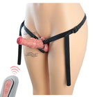 FAAK Wireless control Vibrating Wearable Pegging Realistic Dildos Strap On Double Headed Dildos For Lesbian Vibrator