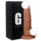 Dildo Realista em Silicone com Ventosa de Forte Aderência