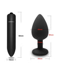 4pcs Soft Silicone Anal Plug Mini Erotic Bullet Vibrator Butt Plug Sex Toy for Men Women Gay Couples Anal Prostate Stimulator