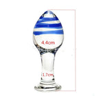 Glass Butt Plug LGBT Crystal Penis Erotic Dildos Anal Toys for Gay Lesbian