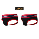 2 PCS BS Sexy Men Underwear Jockstrap Gay Penis Pouch Wonderjock Mens Bikini Underwear Gay Jockstrap Tanga Thongs Men Jockstrap