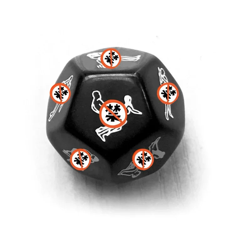 12 Sides Sex Toys for Couples Funny Sex Dice Adult Game Erotic Love Sexy Posture Foreplay Lovers Humour Game Toy Romantic Party