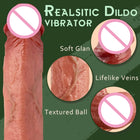 Vibrador Dildo Realista de 29 cm com Aquecimento, Vibração e Ventosa