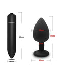 4pcs Soft Silicone Anal Plug Mini Erotic Bullet Vibrator Butt Plug Sex Toy for Men Women Gay Couples Anal Prostate Stimulator